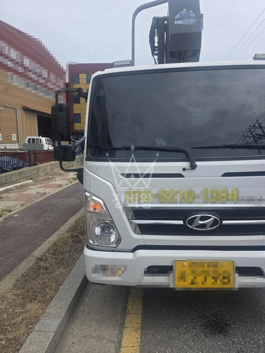 경기 화성시만세구 서신면 사곶리 스카이차 외벽 작업 작업 현장