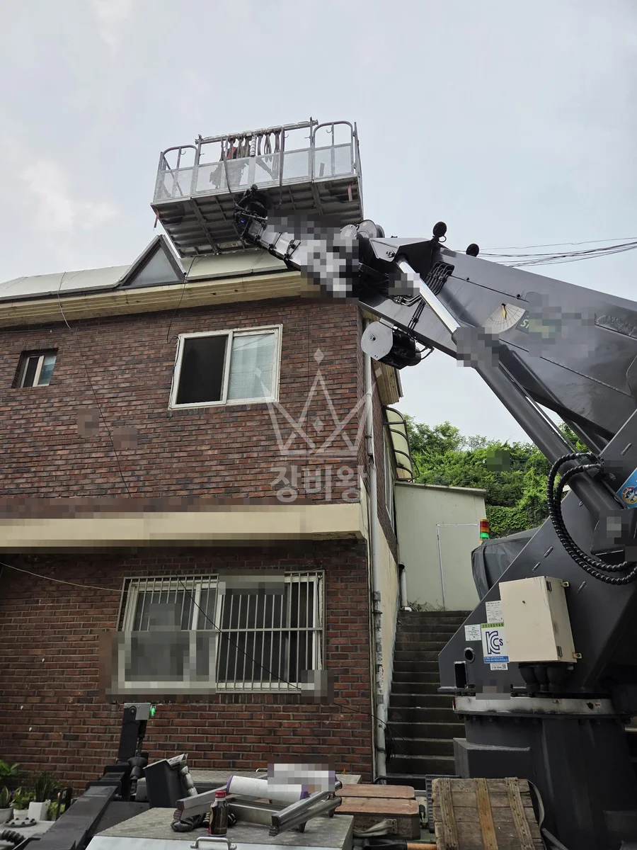 경기 파주시 탄현면 법흥리 스카이차 외벽 작업 작업 현장