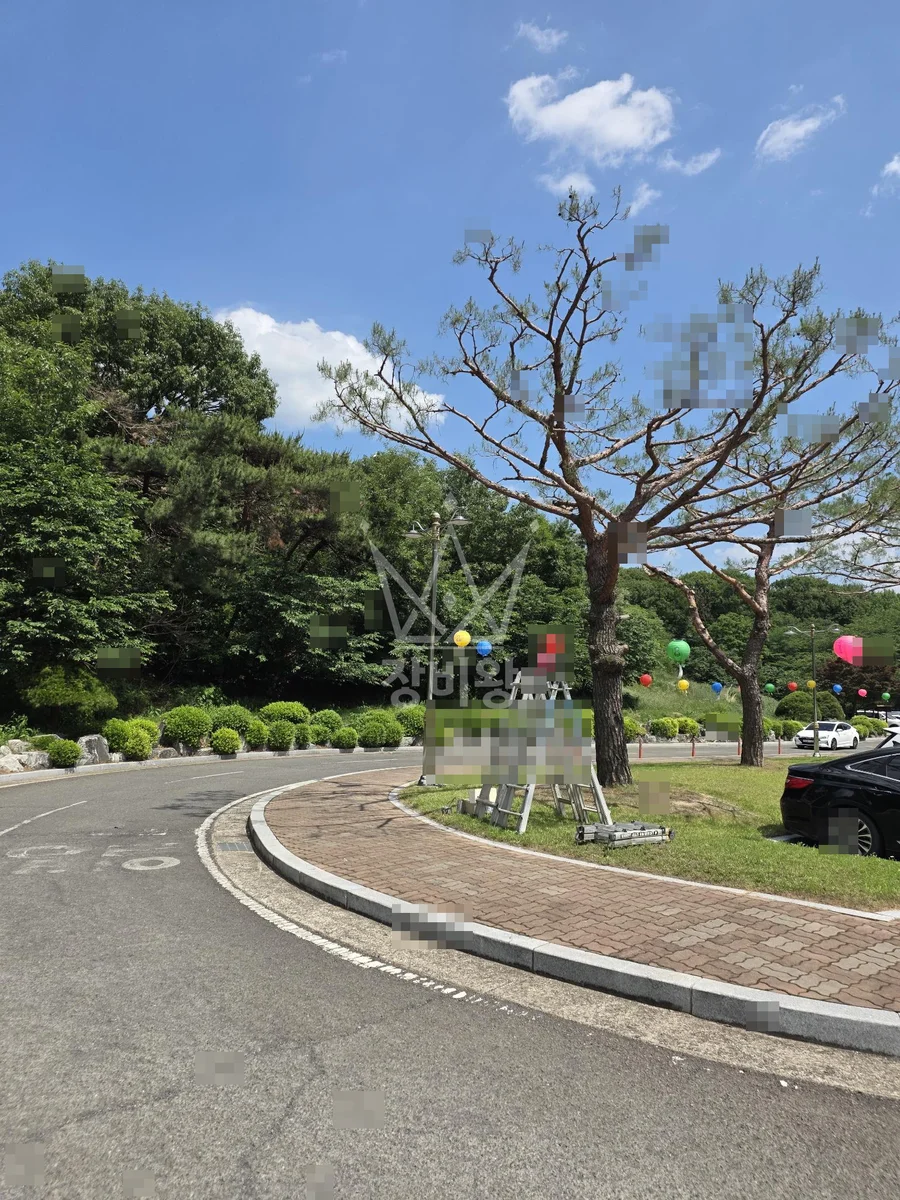 경북 포항시남구 스카이차 외벽 작업 작업 현장