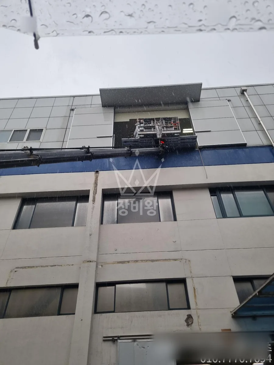 인천 남동구 스카이차 에어컨 작업 현장