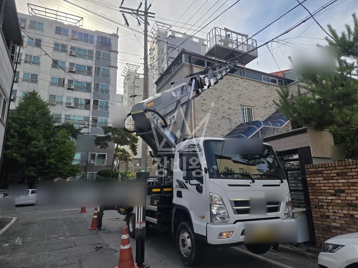 충북 충주시 스카이차 CCTV 작업 현장