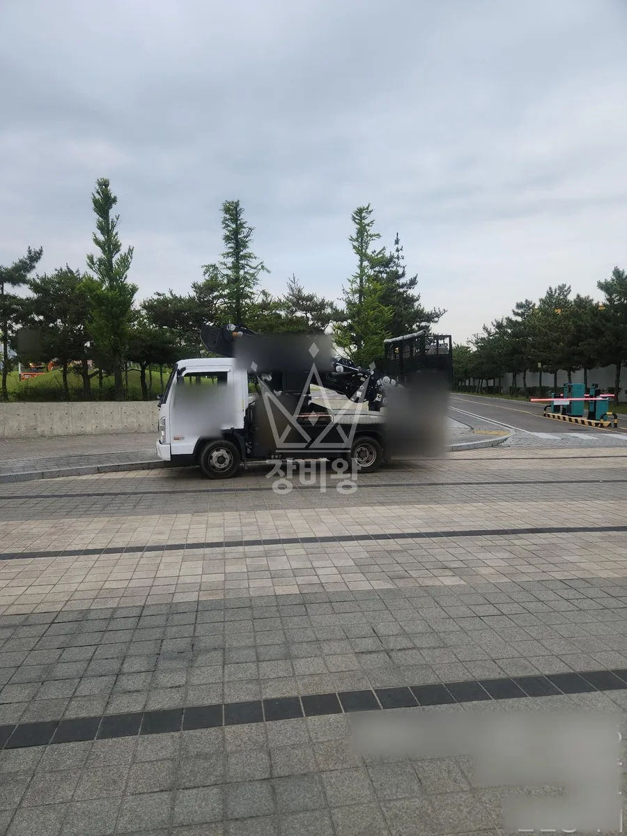 인천 스카이차 유리 작업 현장