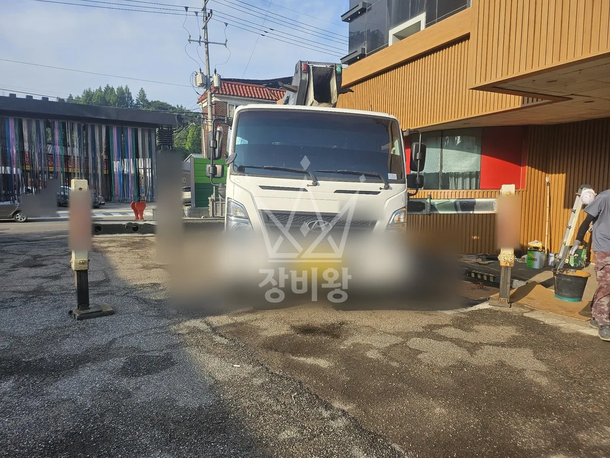 충남 보령시 스카이차 간판 작업 현장