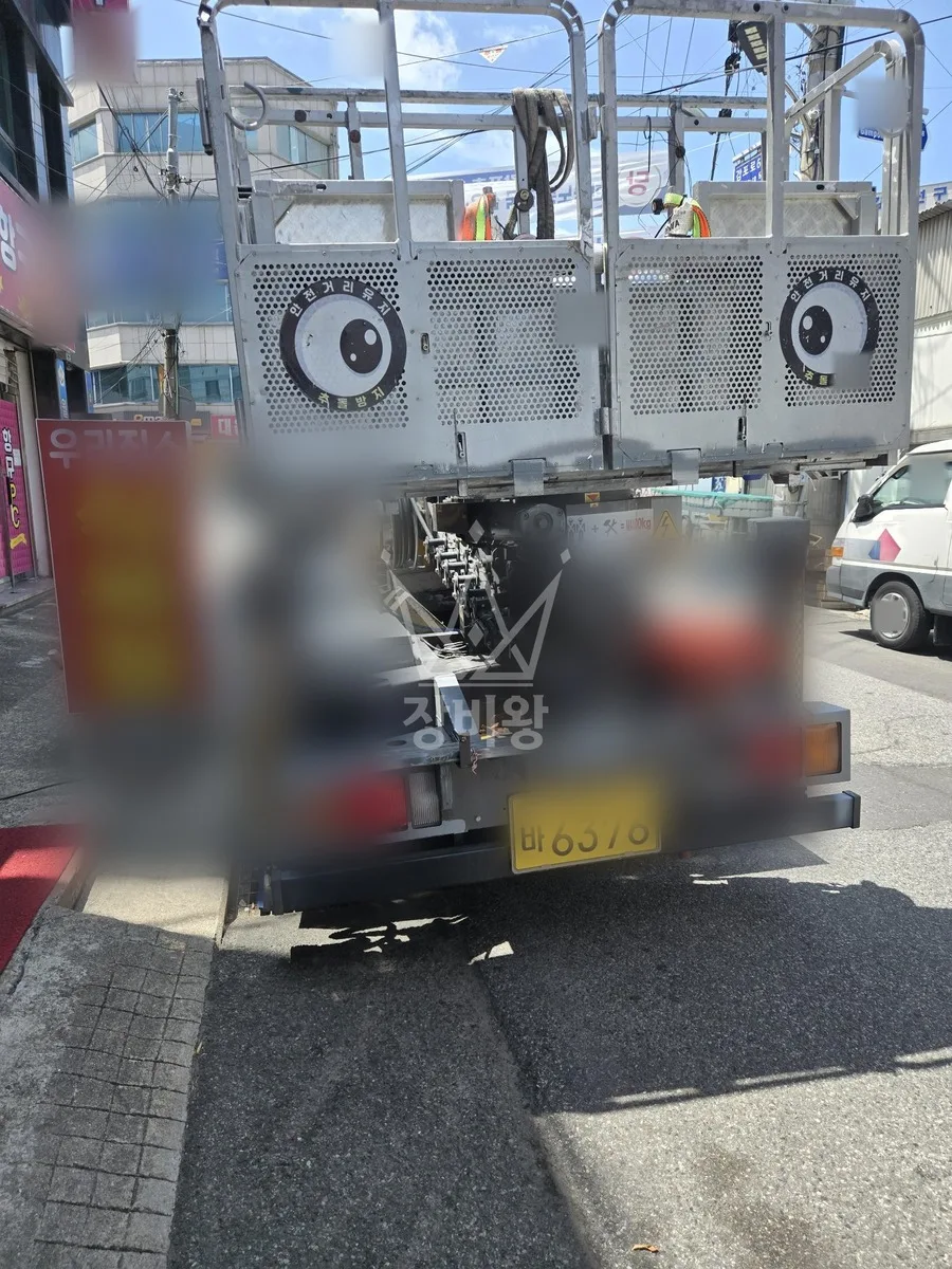 경북 안동시 임동면 스카이차 지붕 공사 작업 현장