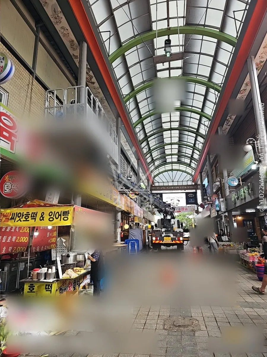 경기 이천시 스카이차 지붕 공사 작업 현장