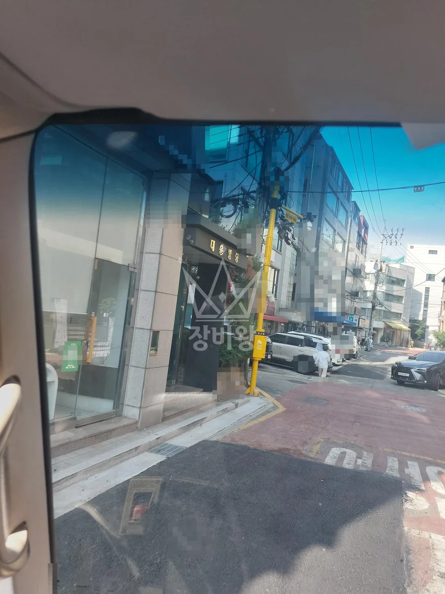 서울 강남구 삼성동 스카이차 유리 작업 현장