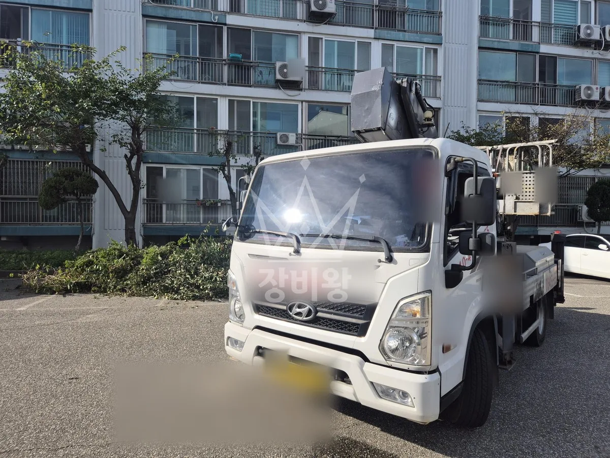 인천 영종구 덕교동 스카이차 에어컨 작업 현장