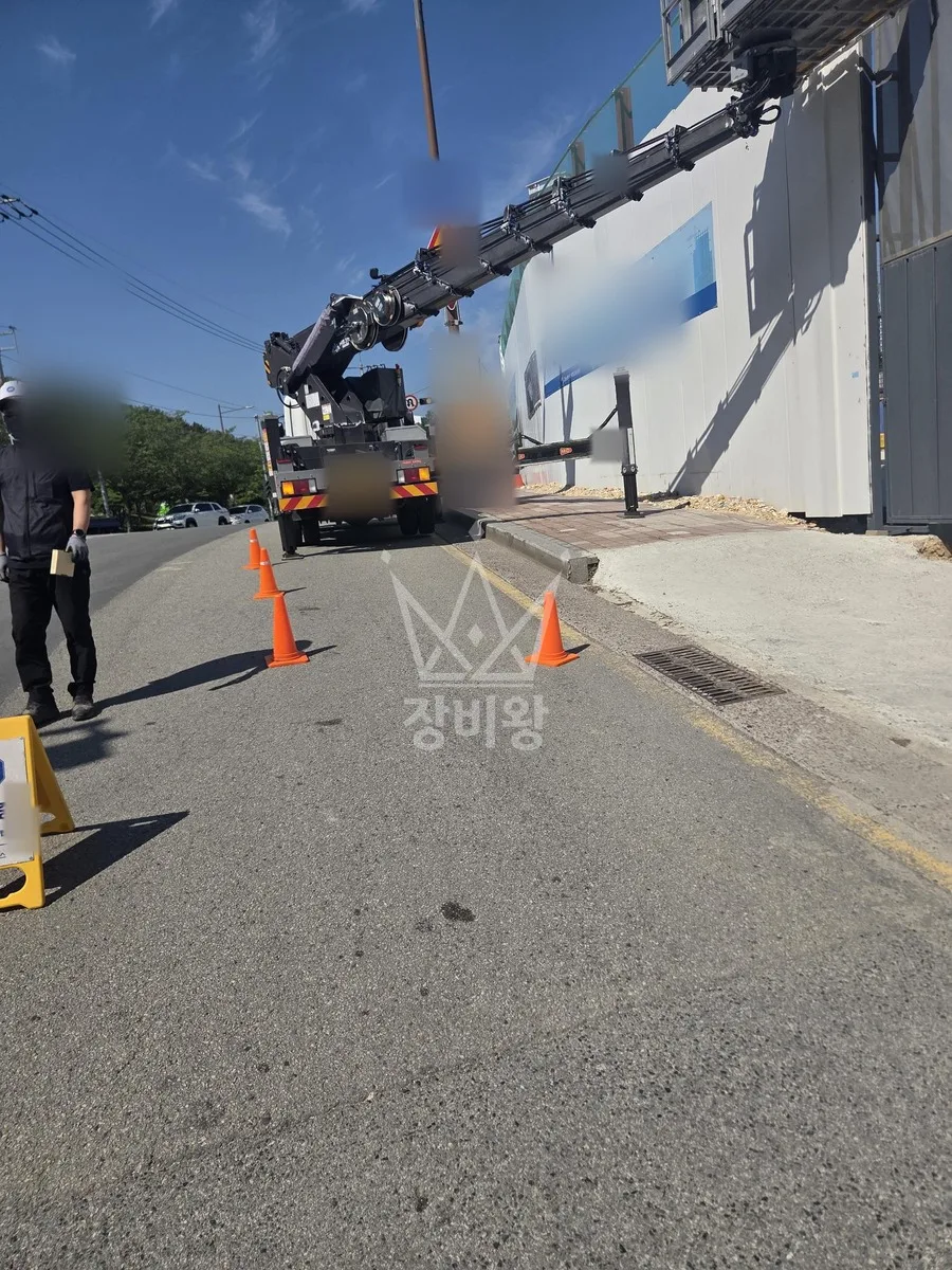 부산 사상구 감전동 스카이차 CCTV 작업 현장