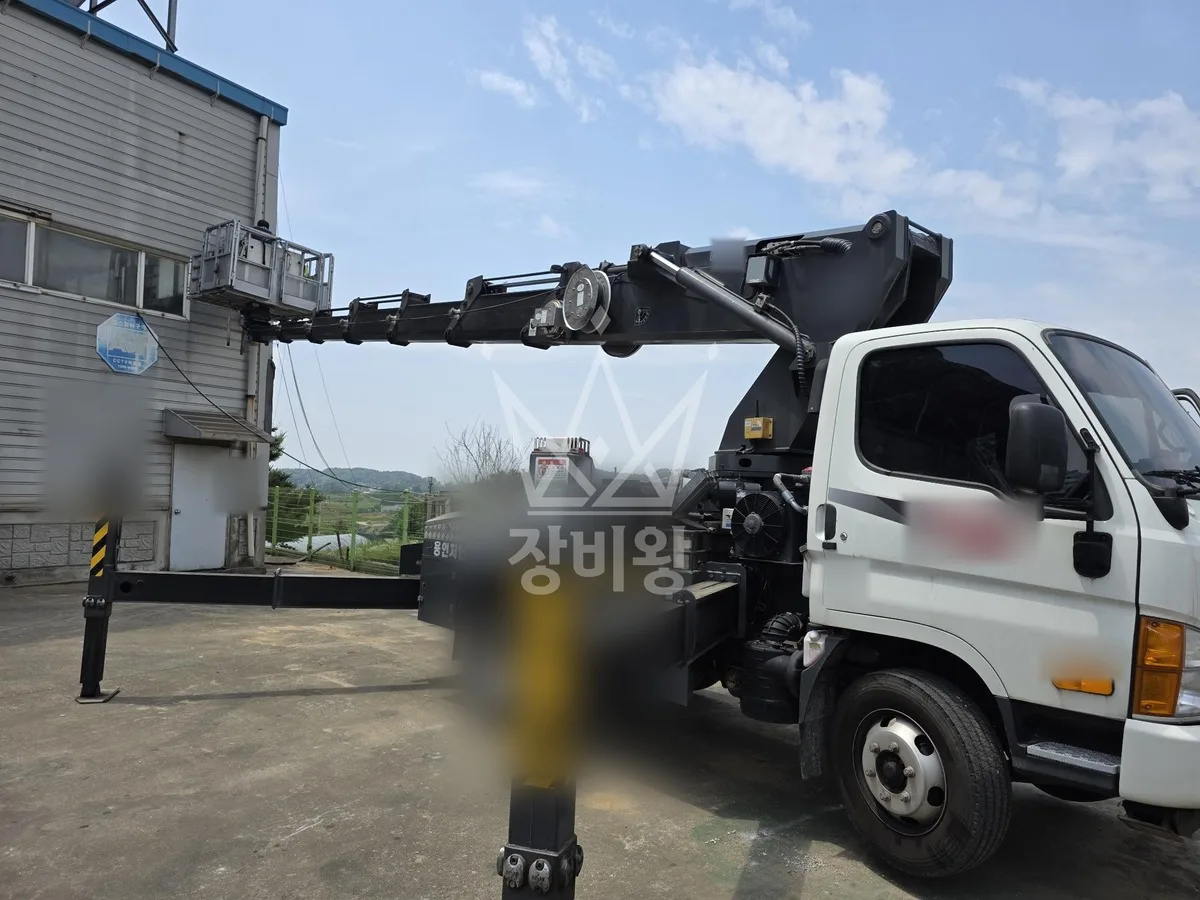 경기 평택시 팽성읍 석봉리 스카이차 외벽 작업 작업 현장