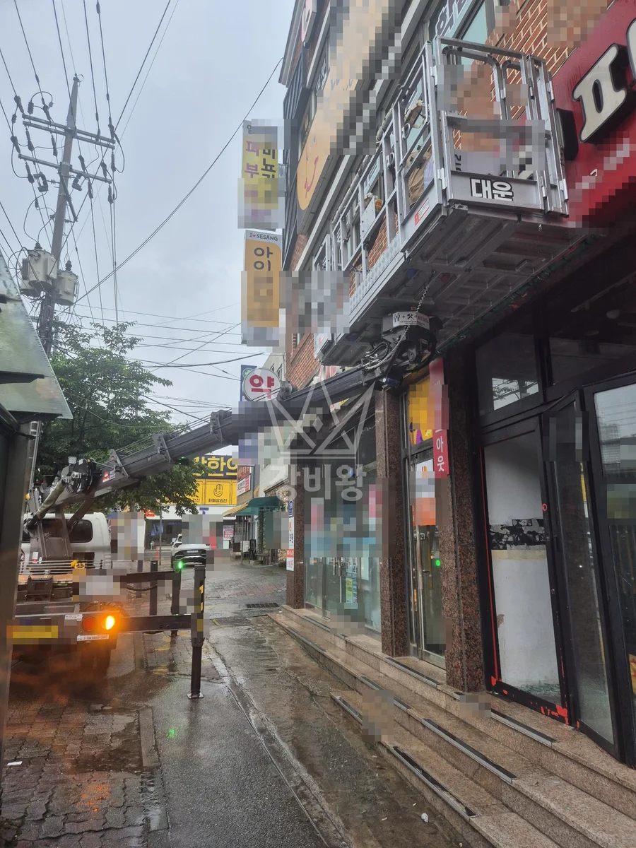 대전 유성구 스카이차 CCTV 작업 현장