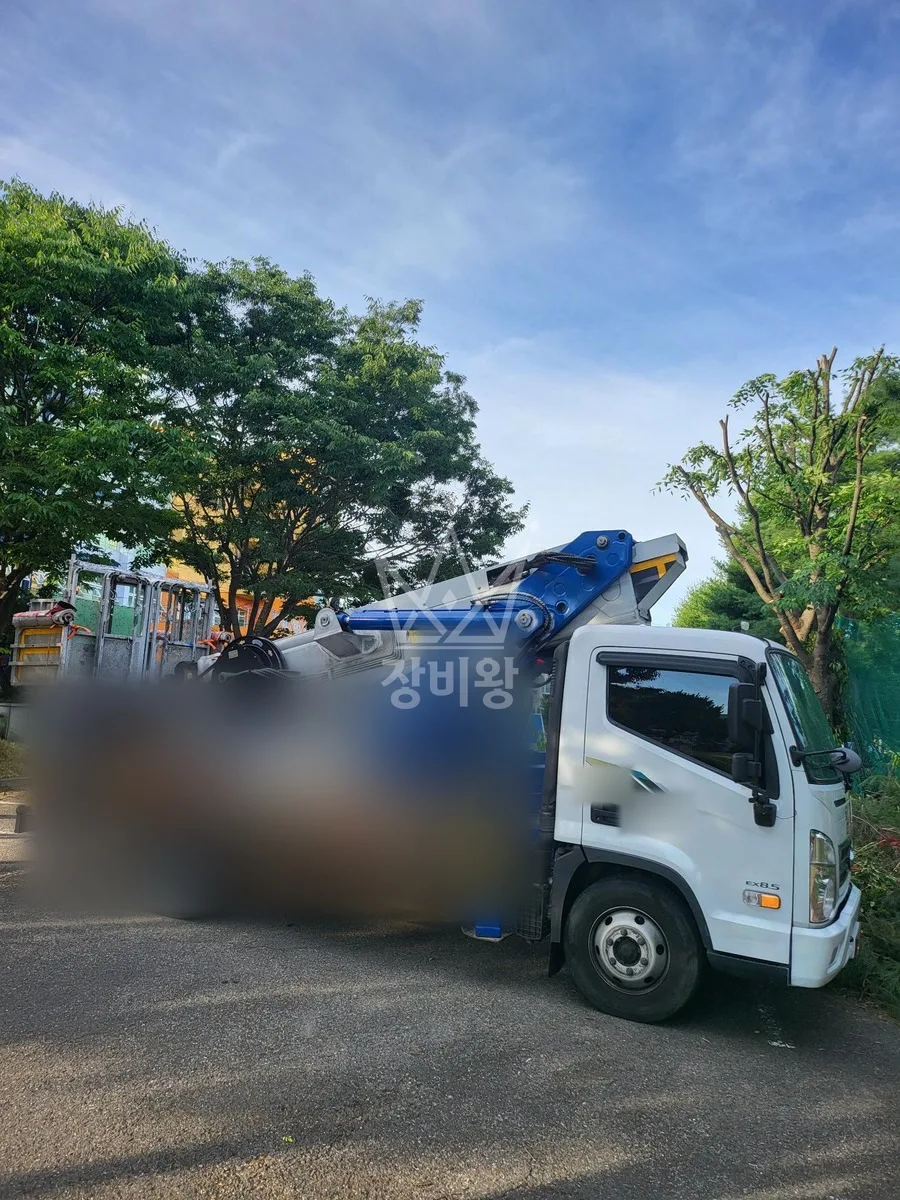 대전 서구 스카이차 철골 작업 현장