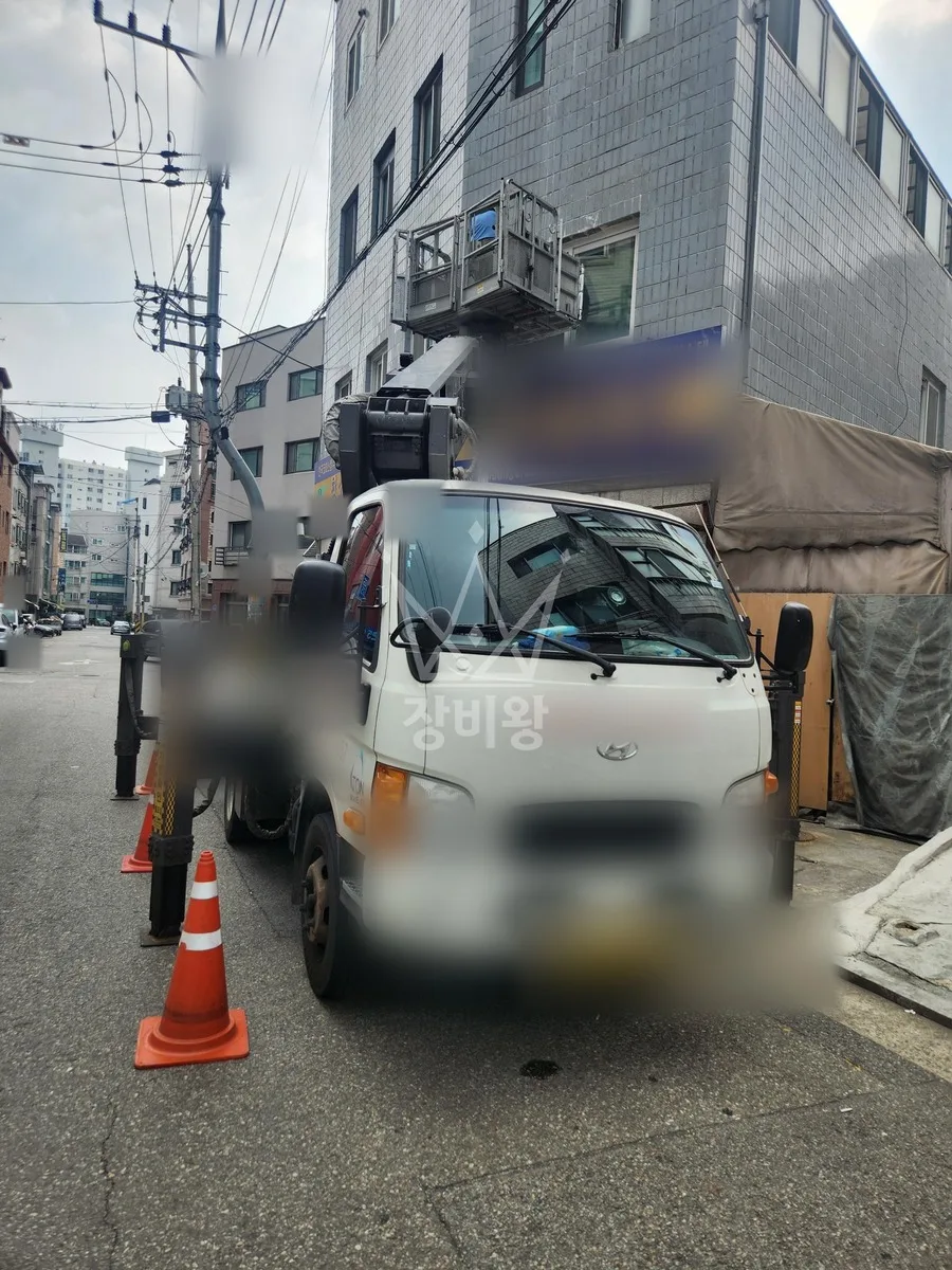 서울 송파구 풍납동 스카이차 외벽 작업 작업 현장