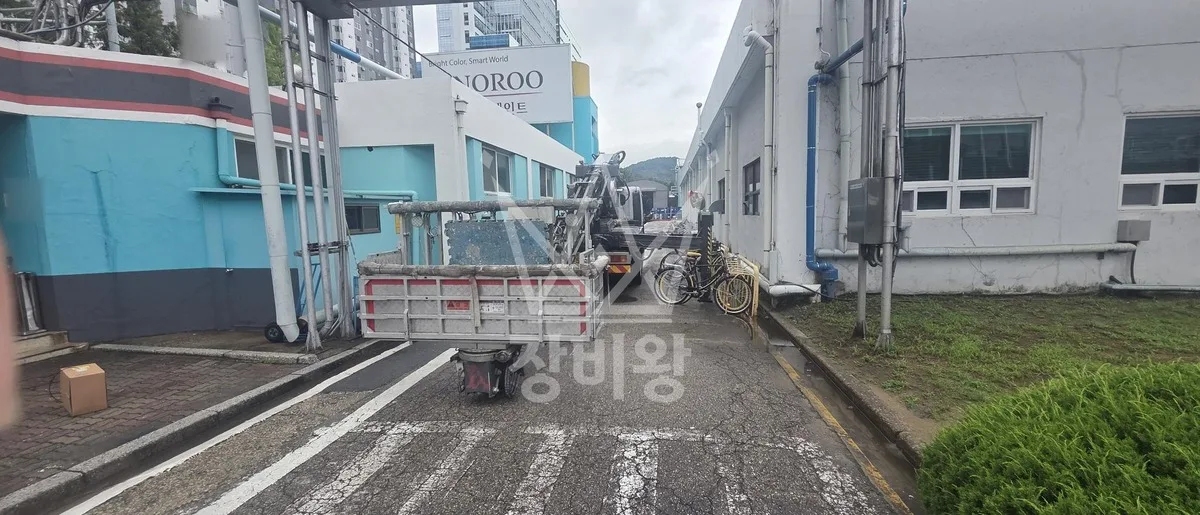 제주 서귀포시 남원읍 스카이차 CCTV 작업 현장
