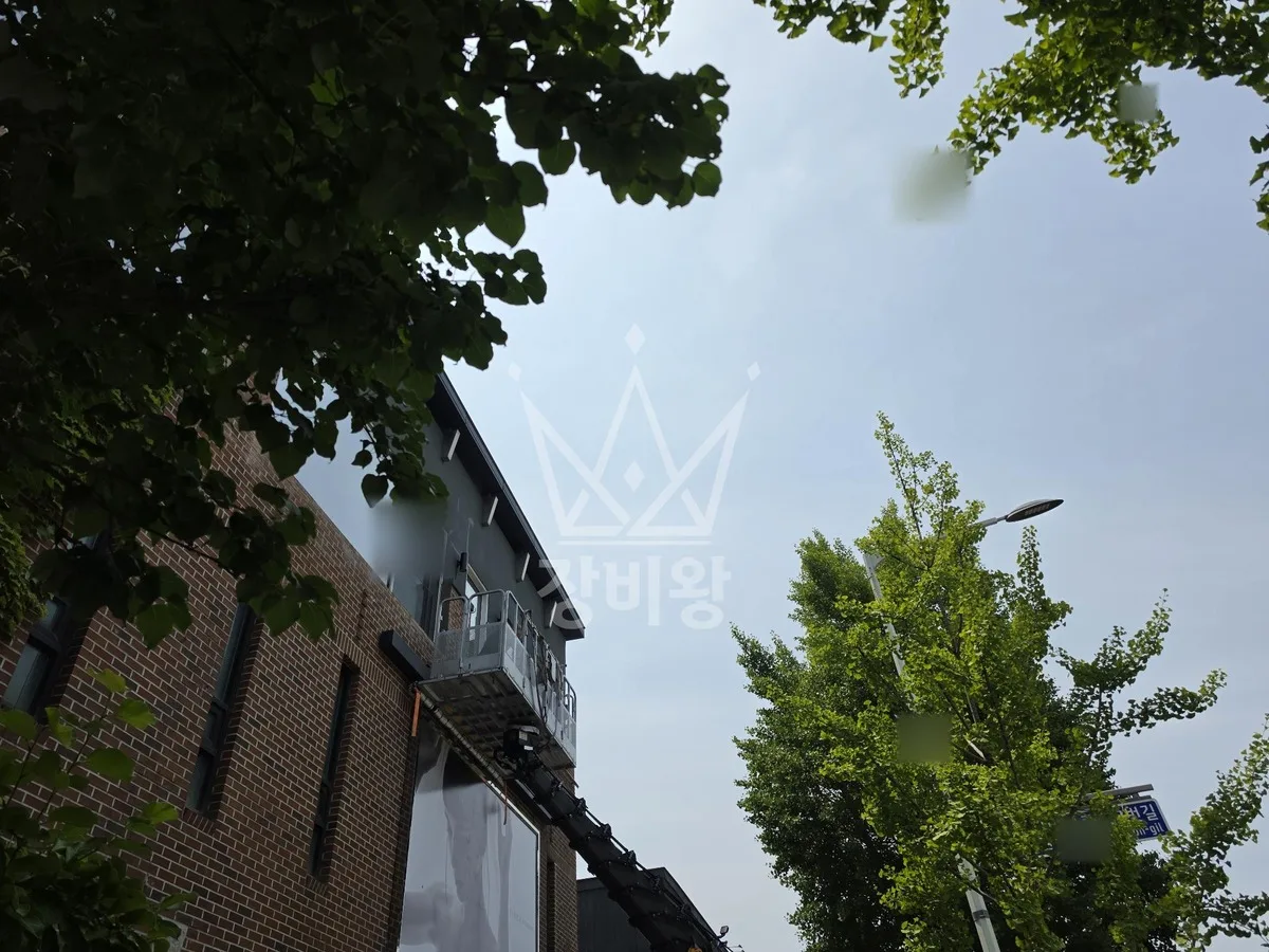 대전 유성구 장동 스카이차 CCTV 작업 현장