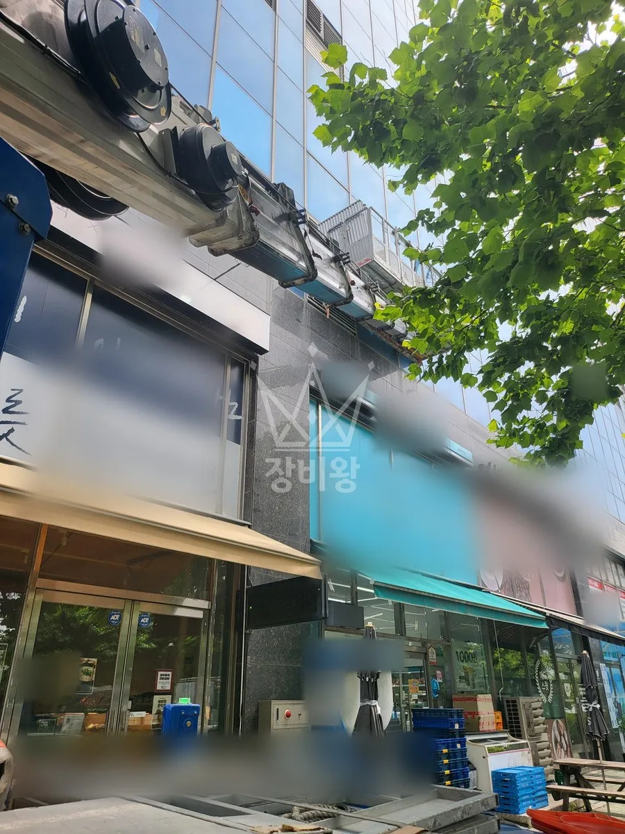 인천 제물포구 스카이차 외벽 작업 작업 현장