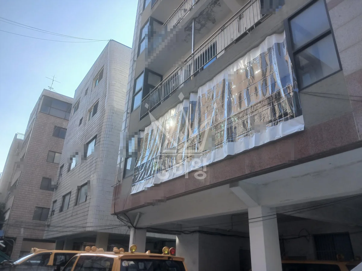 서울 강남구 개포동 스카이차 외벽 작업 작업 현장