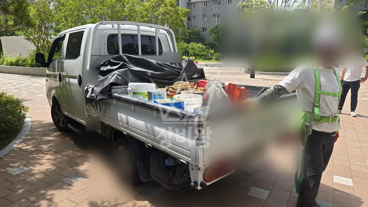 충남 태안군 스카이차 수목 관리 작업 현장