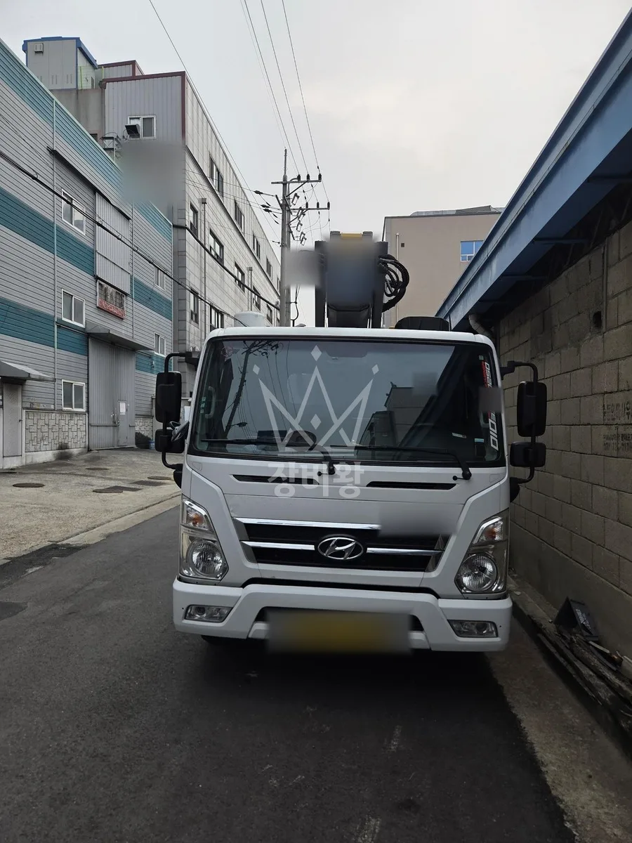 경기 성남시분당구 율동 스카이차 외벽 작업 작업 현장