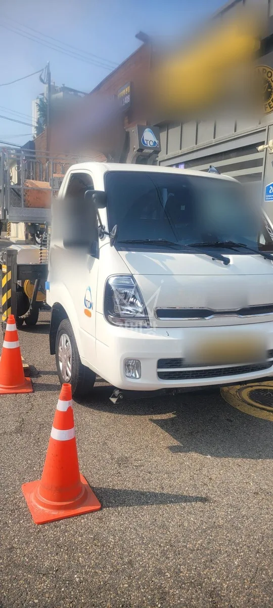 서울 용산구 스카이차 외벽 작업 작업 현장