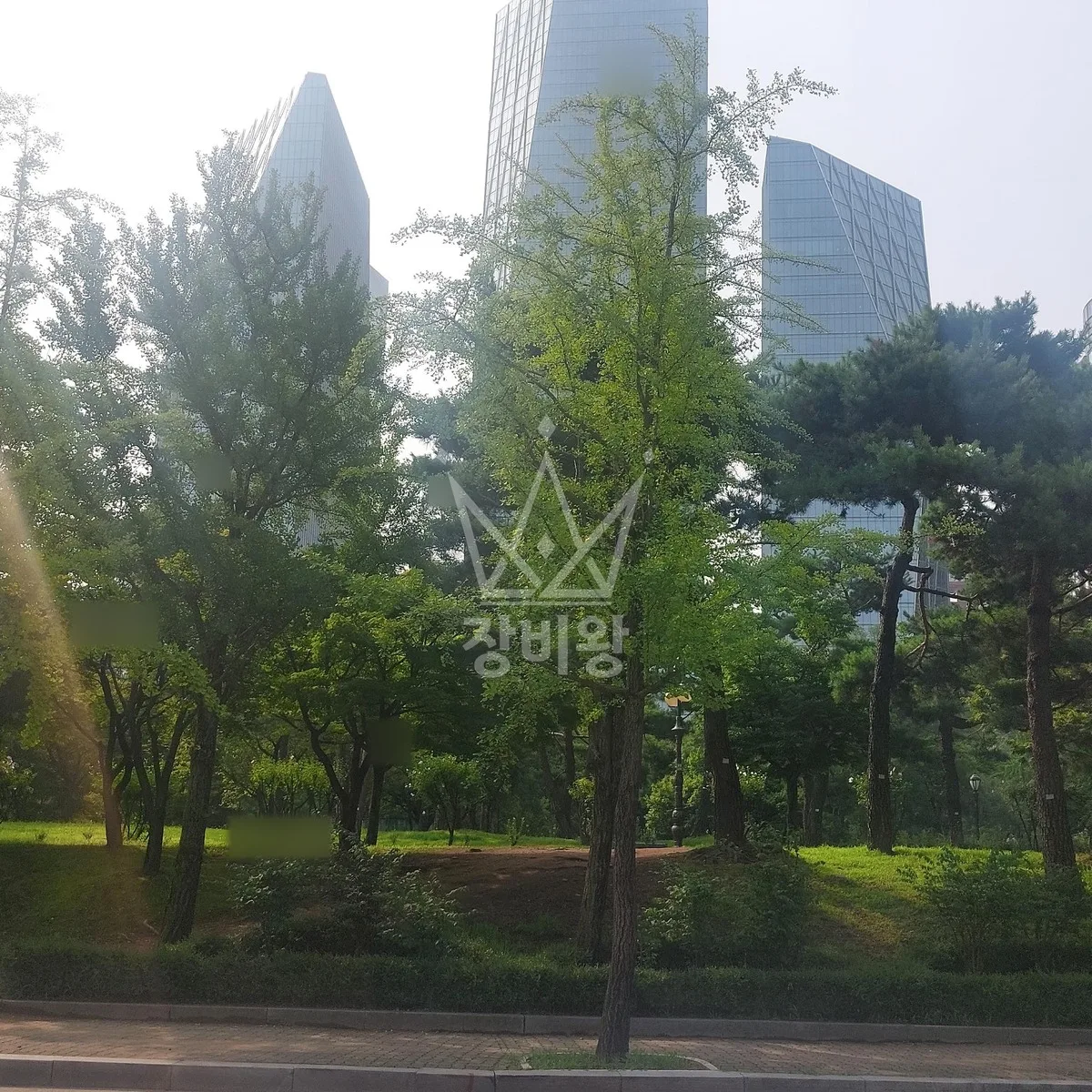 서울 영등포구 스카이차 유리 작업 현장