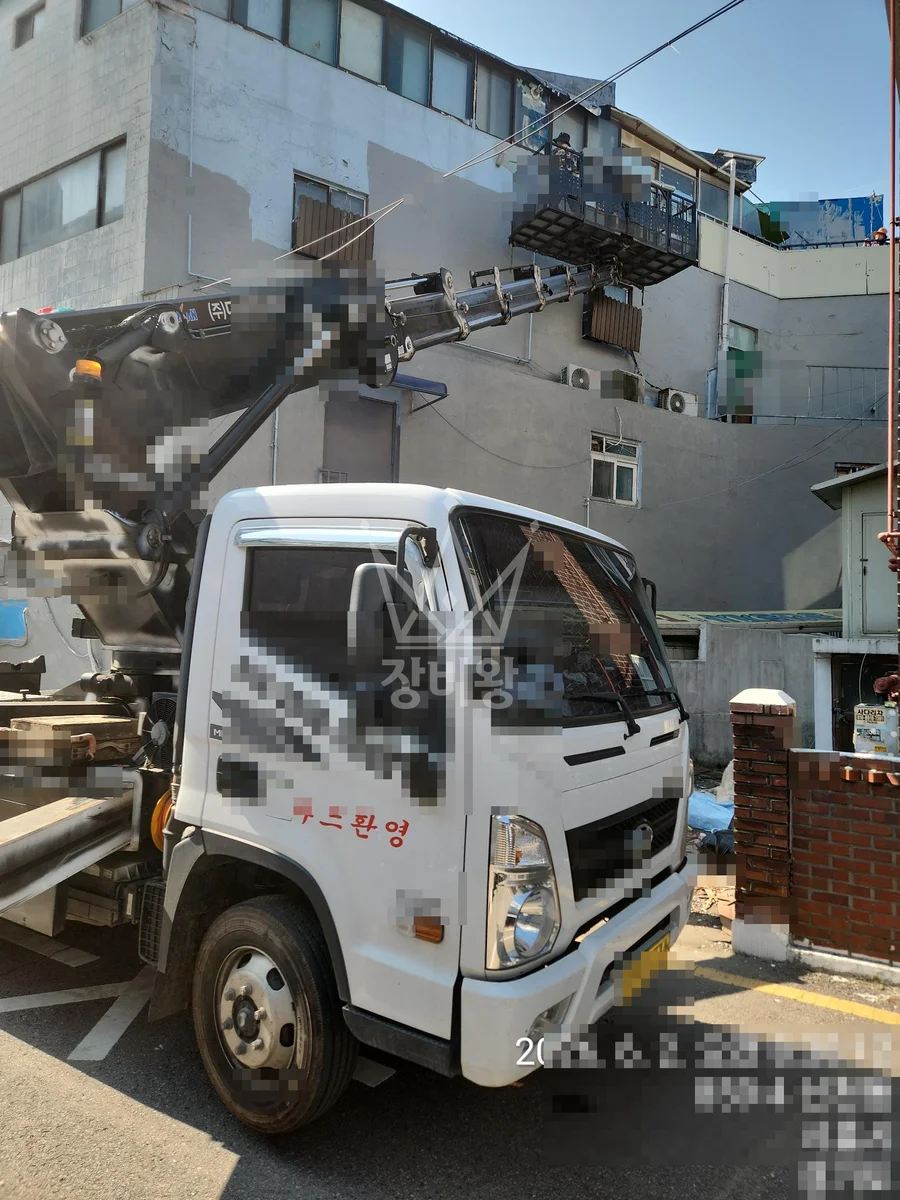경기 시흥시 신천동 스카이차 외벽 작업 작업 현장
