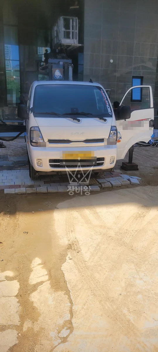 서울 영등포구 당산동 스카이차 유리 작업 현장