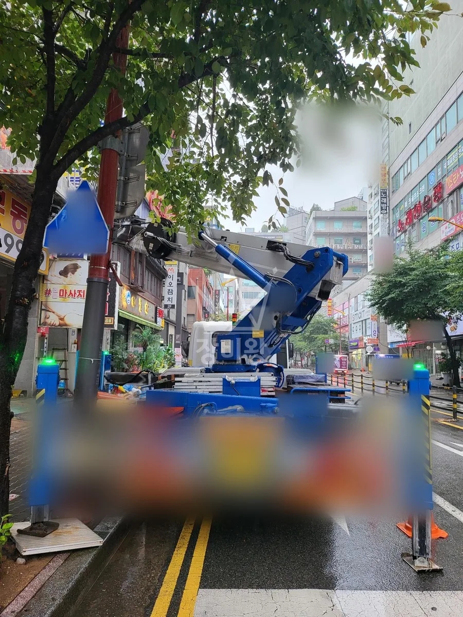 제주 제주시 조천읍 와흘리 스카이차 에어컨 작업 현장