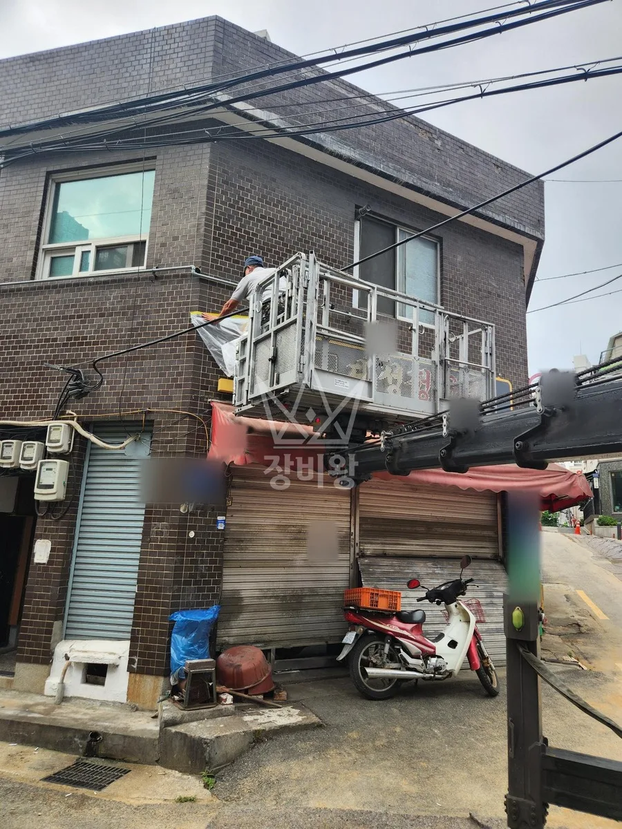 서울 마포구 현석동 스카이차 간판 작업 현장