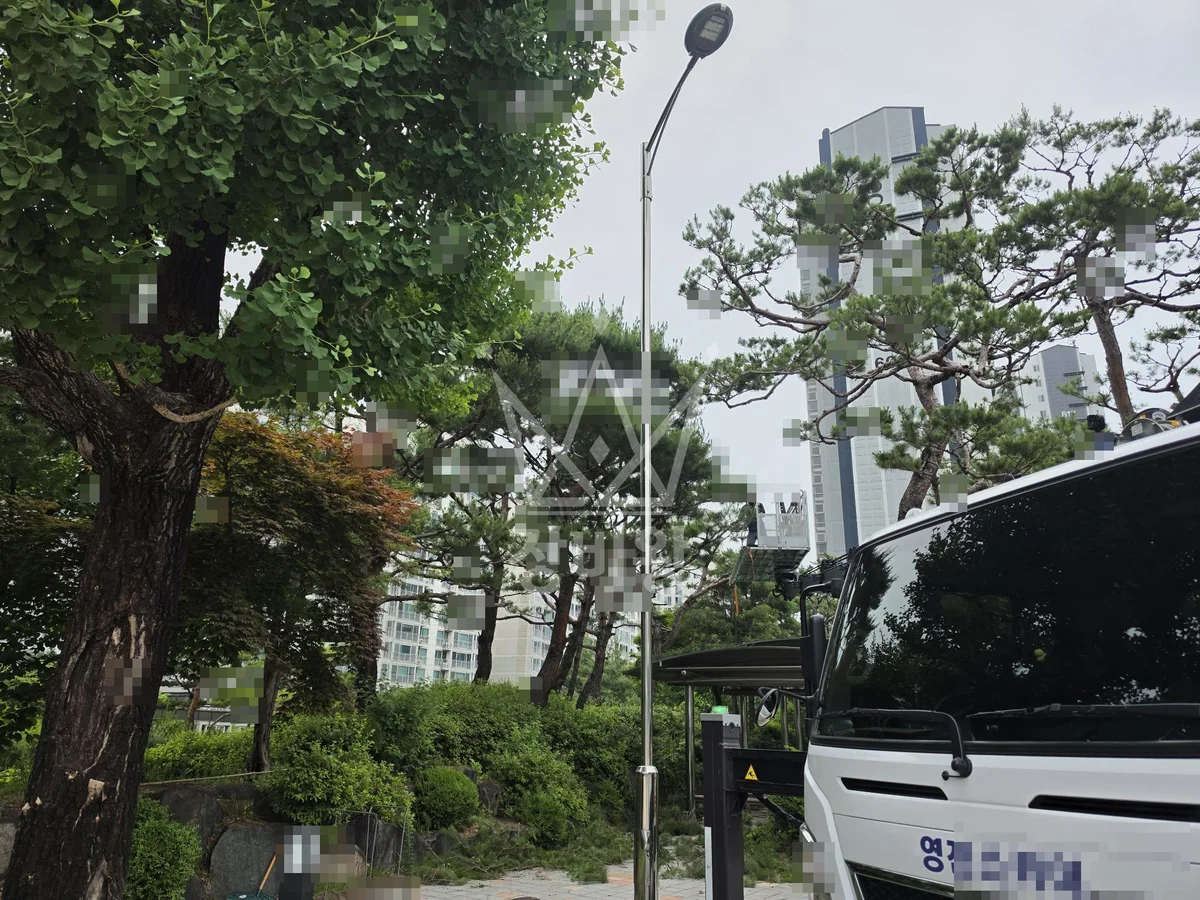 대전 유성구 금탄동 스카이차 철골 작업 현장