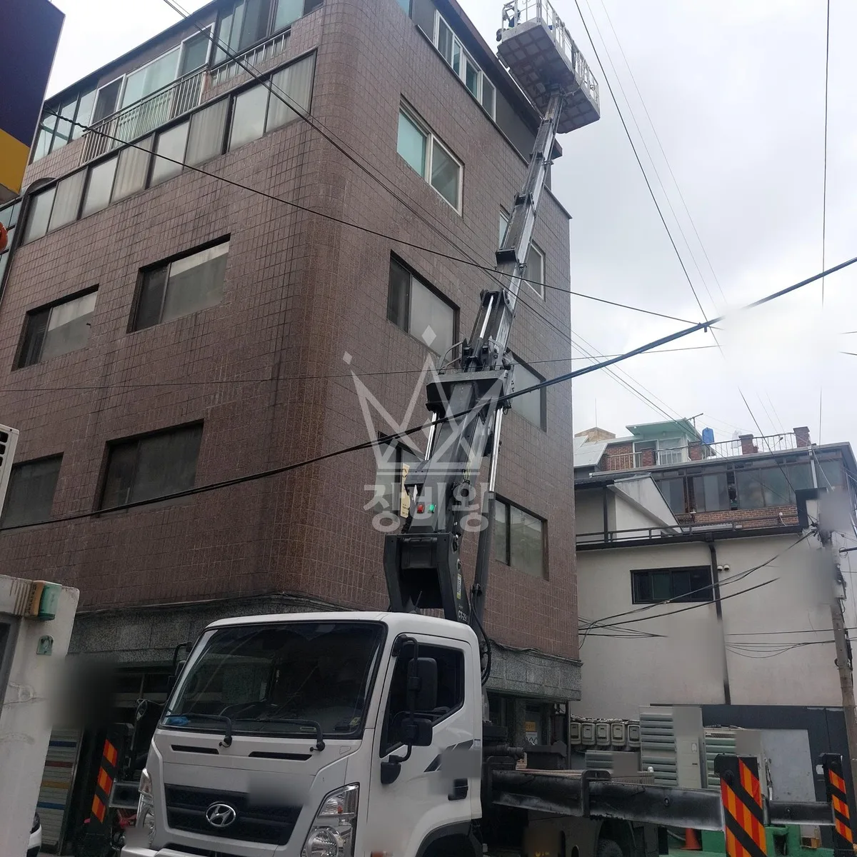 서울 중구 스카이차 CCTV 작업 현장