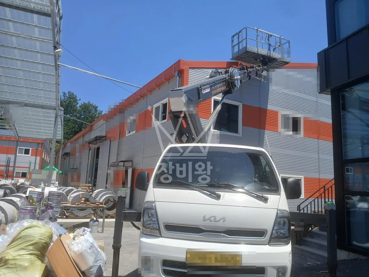경기 여주시 연라동 스카이차 외벽 작업 작업 현장