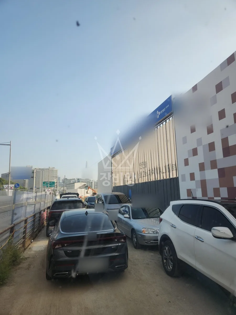 제주 제주시 도련이동 스카이차 지붕 공사 작업 현장