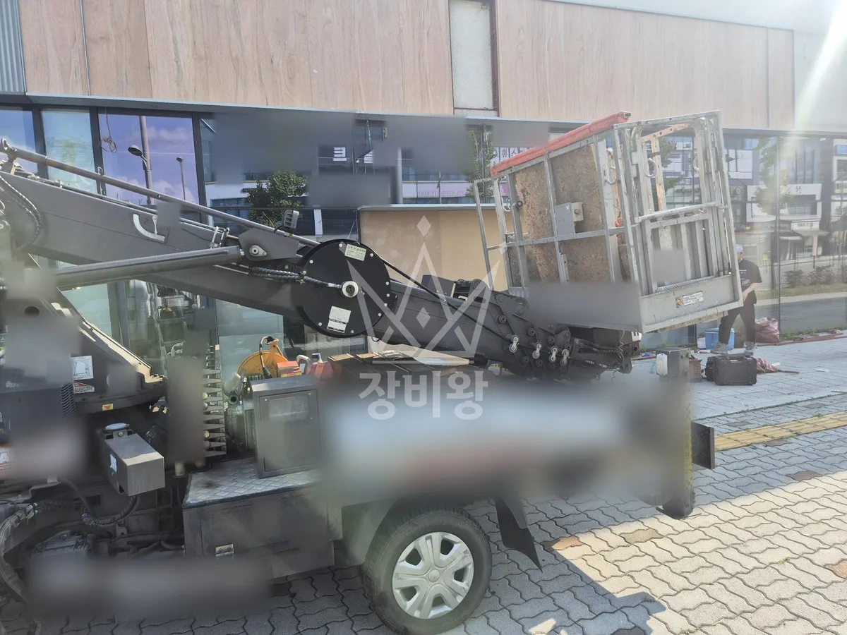충북 청주시흥덕구 스카이차 외벽 작업 작업 현장