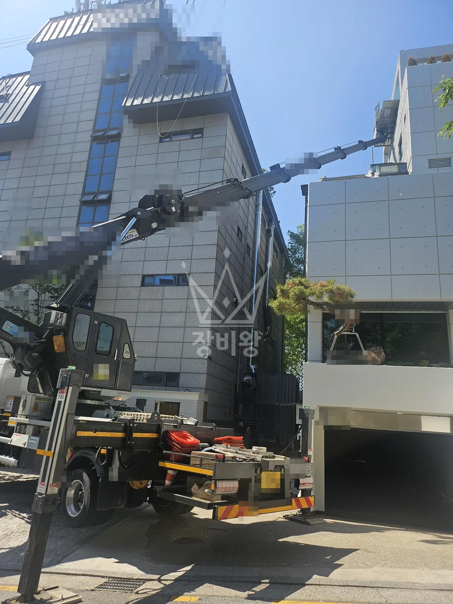 서울 강남구 스카이차 외벽 작업 작업 현장